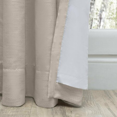 Ricardo Ricardo Grasscloth 2-Way Pinch Pleated with Back Tabs Curtain Panel Pair 04706-80-296-11